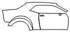 Door and Rear Fender Kit pattern for the 2023 Dodge Challenger