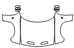 Full Hood, Fender and Mirror Kit pattern for the 2023 Dodge Challenger