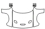 Full Hood, Fender and Mirror Kit pattern for the 2023 Dodge Challenger
