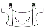 Full Hood, Fender and Mirror Kit pattern for the 2023 Dodge Challenger