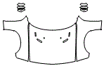 Hood, Fender and Mirror Kit pattern for the 2010 Dodge Challenger