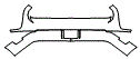 Rear Bumper Kit pattern for the 2013 SRT Challenger SRT