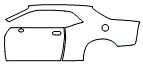 Door, Rear Fender and Door Handle Kit pattern for the 2013 SRT Challenger SRT