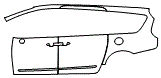 Rear Fender and Door Kit pattern for the 2027 Chrysler Pacifica
