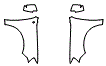 Full Fender and Mirror Kit pattern for the 2010 Mercury Mariner