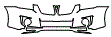 Upper Bumper and Lower Bumper Kit pattern for the 2010 Pontiac Vibe