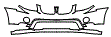 Middle Bumper, Upper Bumper and Lower Bumper Kit pattern for the 2010 Pontiac Torrent