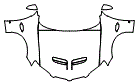 Full Hood, Fender and Mirror Kit pattern for the 2010 Pontiac G8