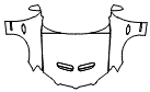 Full Hood, Fender and Mirror Kit pattern for the 2010 Pontiac G8