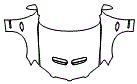 Hood, Fender and Mirror Kit pattern for the 2010 Pontiac G8