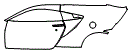 Rear Fender and Door Kit pattern for the 2021 Acura NSX