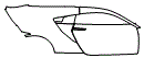 Rear Fender and Door Kit pattern for the 2021 Acura NSX
