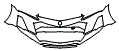 Bumper Kit pattern for the 2023 Acura NSX