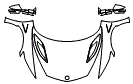 Full Hood, Fender and Mirror Kit pattern for the 2021 Acura NSX