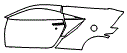 Rear Fender and Door Kit pattern for the 2021 Acura NSX