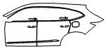Door and Rear Fender Kit pattern for the 2026 Acura MDX