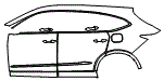 Door and Rear Fender Kit pattern for the 2026 Acura MDX