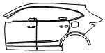 Door and Rear Fender Kit pattern for the 2026 Acura MDX