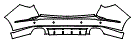 Rear Bumper Kit pattern for the 2026 Acura MDX