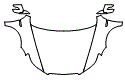 Full Hood, Fender and Mirror Kit pattern for the 2007 Acura TL