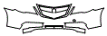 Grille and Bumper Kit pattern for the 2013 Acura RL