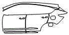 Door and Rear Fender Kit pattern for the 2026 Acura RDX