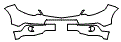Lower Bumper and Upper Bumper Kit pattern for the 2009 Acura RDX