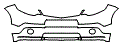 Lower Bumper and Upper Bumper Kit pattern for the 2009 Acura RDX