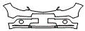Lower Bumper and Upper Bumper Kit pattern for the 2009 Acura RDX