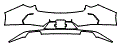 Rear Bumper Kit pattern for the 2021 Acura TLX
