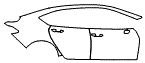 Door and Rear Fender Kit pattern for the 2025 Acura TLX