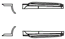 Rocker Panel Kit pattern for the 2019 Acura TLX