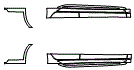 Rocker Panel Kit pattern for the 2019 Acura TLX