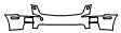 Upper Bumper Kit pattern for the 2007 Cadillac STS