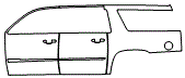 Door and Rear Fender Kit pattern for the 2015 Cadillac Escalade i (2015.5)