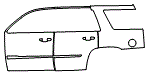 Door and Rear Fender Kit pattern for the 2015 Cadillac Escalade i (2015.5)