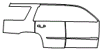 Door and Rear Fender Kit pattern for the 2015 Cadillac Escalade i (2015.5)