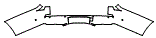 Rear Bumper Kit pattern for the 2017 Cadillac Escalade