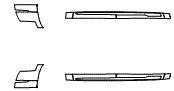 Rocker Panel Kit pattern for the 2022 Cadillac Escalade