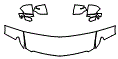 Hood, Fender and Mirror Kit pattern for the 2026 Cadillac Escalade