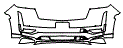 Bumper Kit pattern for the 2022 Cadillac Escalade