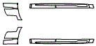 Rocker Panel Kit pattern for the 2022 Cadillac Escalade