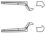 Rocker Panel Kit pattern for the 2013 Cadillac CTS-V