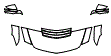 Hood, Fender and Mirror Kit pattern for the 2019 Cadillac CTS-V