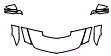 Hood, Fender and Mirror Kit pattern for the 2019 Cadillac CTS-V