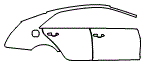 Rear Fender and Door Kit pattern for the 2019 Cadillac CTS