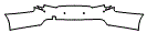 Rear Bumper Kit pattern for the 2019 Cadillac CTS-V