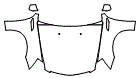 Full Hood, Fender and Mirror Kit pattern for the 2014 Cadillac CTS
