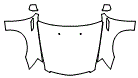 Full Hood, Fender and Mirror Kit pattern for the 2014 Cadillac CTS