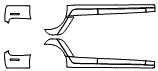 Rocker Panel Kit pattern for the 2008 Cadillac CTS